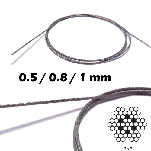 Cable miniature en acier - 2.5m,